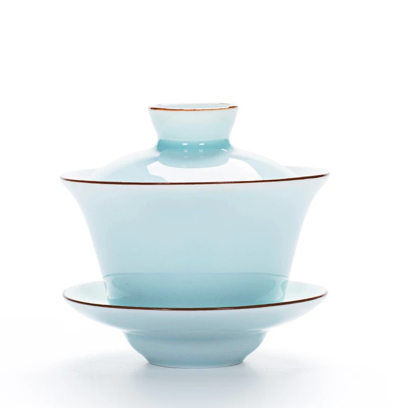 Чайная супница Celadon 140 мл чайный набор кунг-фу, китайский кунг-фу цветок Gaiwan пуэр чайник, чайник для влюбленных должны быть аксессуары для чая