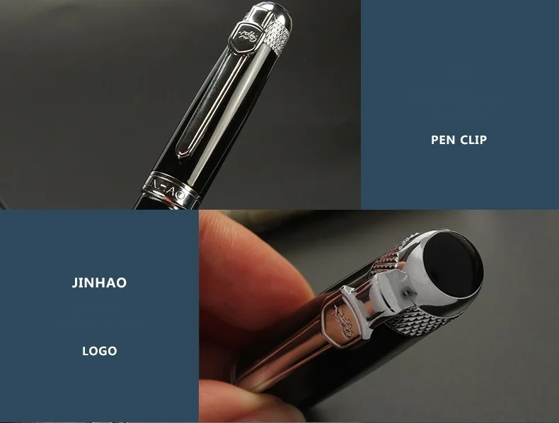 Перьевая ручка Jinhao, Высококачественная чернильная офисная деловая ручка, студенческие ручки для письма, ручки в подарок, перо, каллиграфия, ручка, роскошная, pluma esti