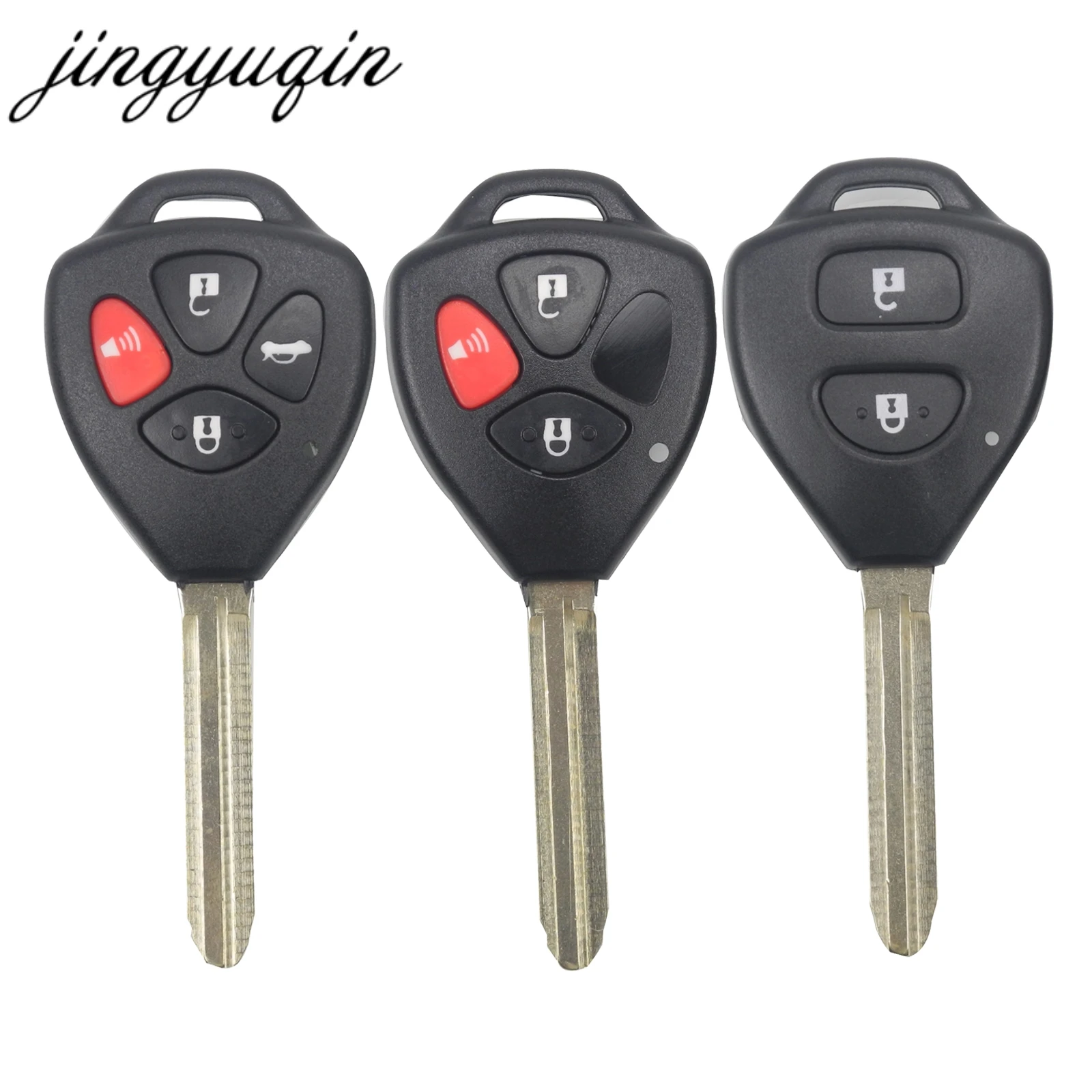Jingyuqin 30 шт./лот Замена Fob Uncut чехол для дистанционного ключа Toyota RAV4 Yaris Venza Scion tC/xA/xB/xC