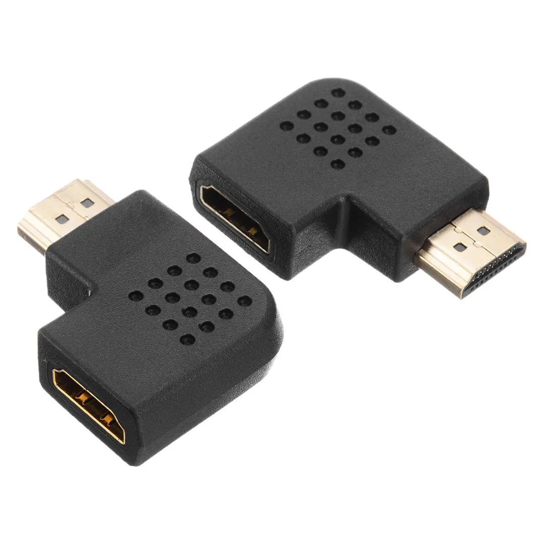HDMI адаптер «Папа-мама» HD tv 1080P мужчин и женщин HDMI адаптеры конвертер 90 градусов угол поворота вправо/влево HDMI разъемы