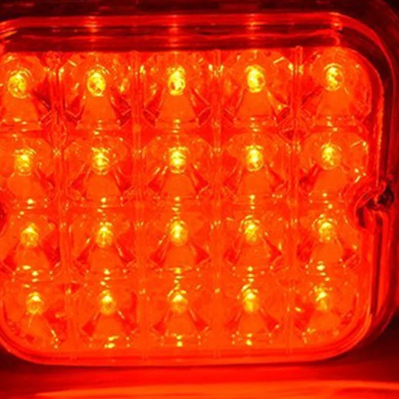 1 пара DC 12V 4 5 &quot20SMD квадратный грузовик трейлер светильник s светодиодный стоп