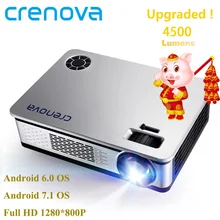 CRENOVA Android проектор 4500 люмен Android 6,1 OS домашний кинотеатр видео проектор только базовая версия в продаже сейчас