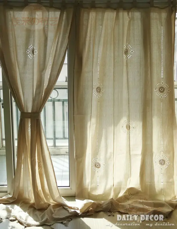 150*255 см Высокое качество хлопок лен крючком винтажные шторы Las cortinas Rideau Le tende Der vorhang Gardin готовые шторы