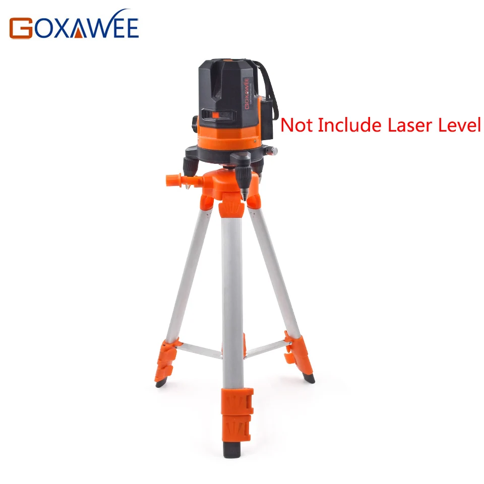 

GOXAWEE 120cm Aluminium Alloy Stand Laser Level Tripod For Laser Level Rotary 5/8" Thread 2/5/12 Lines laser Level Stand Holder