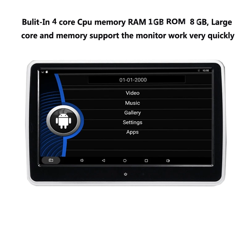XST 10,1 дюймов Система Android 6.0.1 монитор на подголовник автомобиля MP5 плеер с wifi сенсорный экран Поддержка USB/SD/Bluetooth/динамик