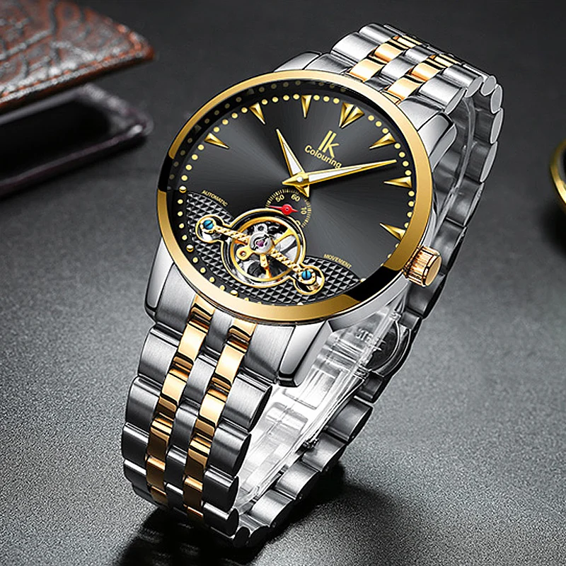 Мужские часы 2019 модные автоматические с скелетом мужские водонепроницаемые