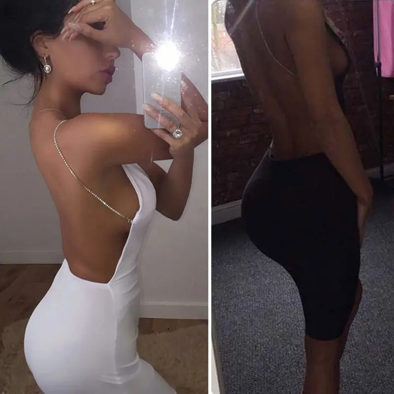 Женское Короткое мини платье облегающее бодикон без рукавов Club|mini dress|short mini