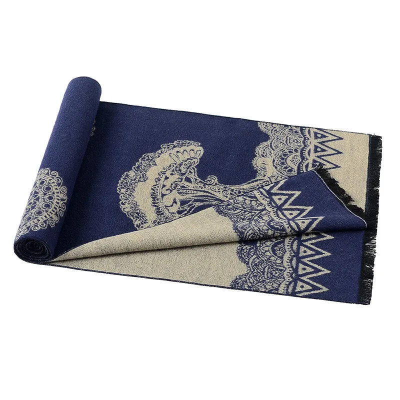 YOULINE шарф люксовый бренд мужской классический бизнес теплый кашемировый Шарф