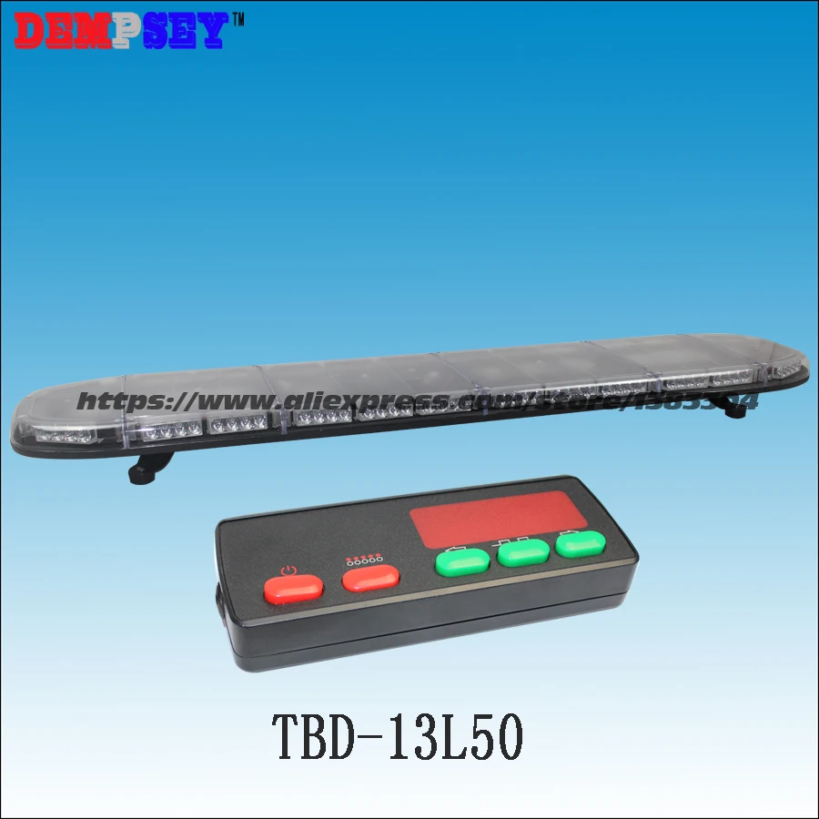 TBD-13L55 High quality super bright 1.5M blue&red LED lightbar, emergency/police lightbar,DC12V/24V Car Roof Flash Strobe light