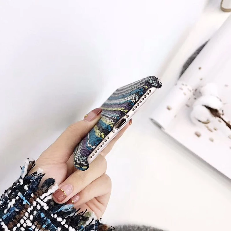 Новый Этнический стиль линии вязать для iPhone чехол Apple 6S plus Крышка Аксессуары