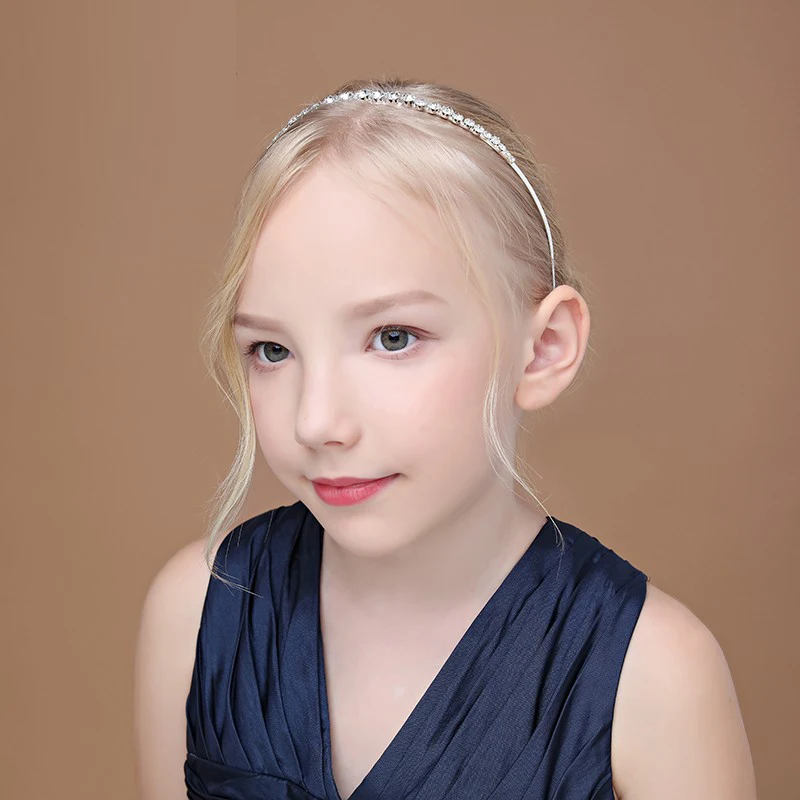Европейская американская мода ободок для волос красивая детская блестящая