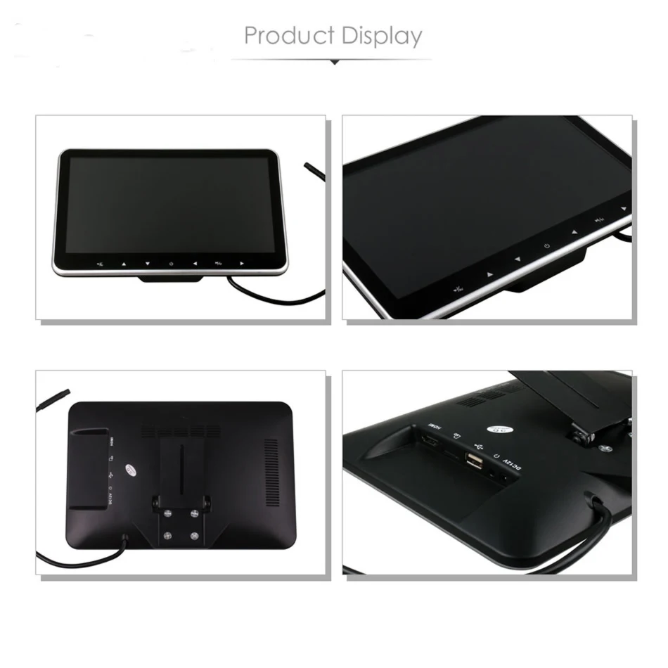 Caroad 2 5 дюймовый Ультратонкий Монитор для автомобильного подголовника MP5 плеер HD 10