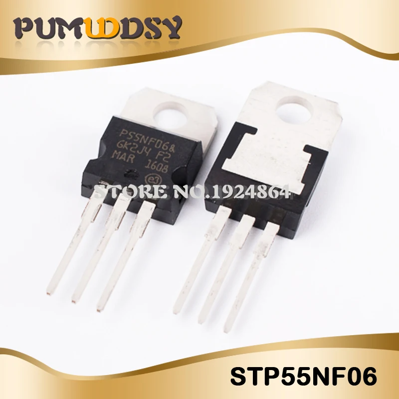 Интегральная схема STP55NF06L STP80NF70 STP75NF75 STP60NF06 STP16NF06 TO 220 10 шт.|Интегральные схемы| |