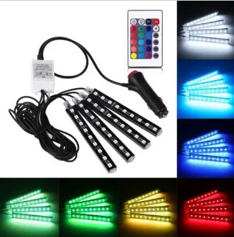 Бесплатная доставка автомобильная светодиодная RGB лента DRL Светодиодная цветные