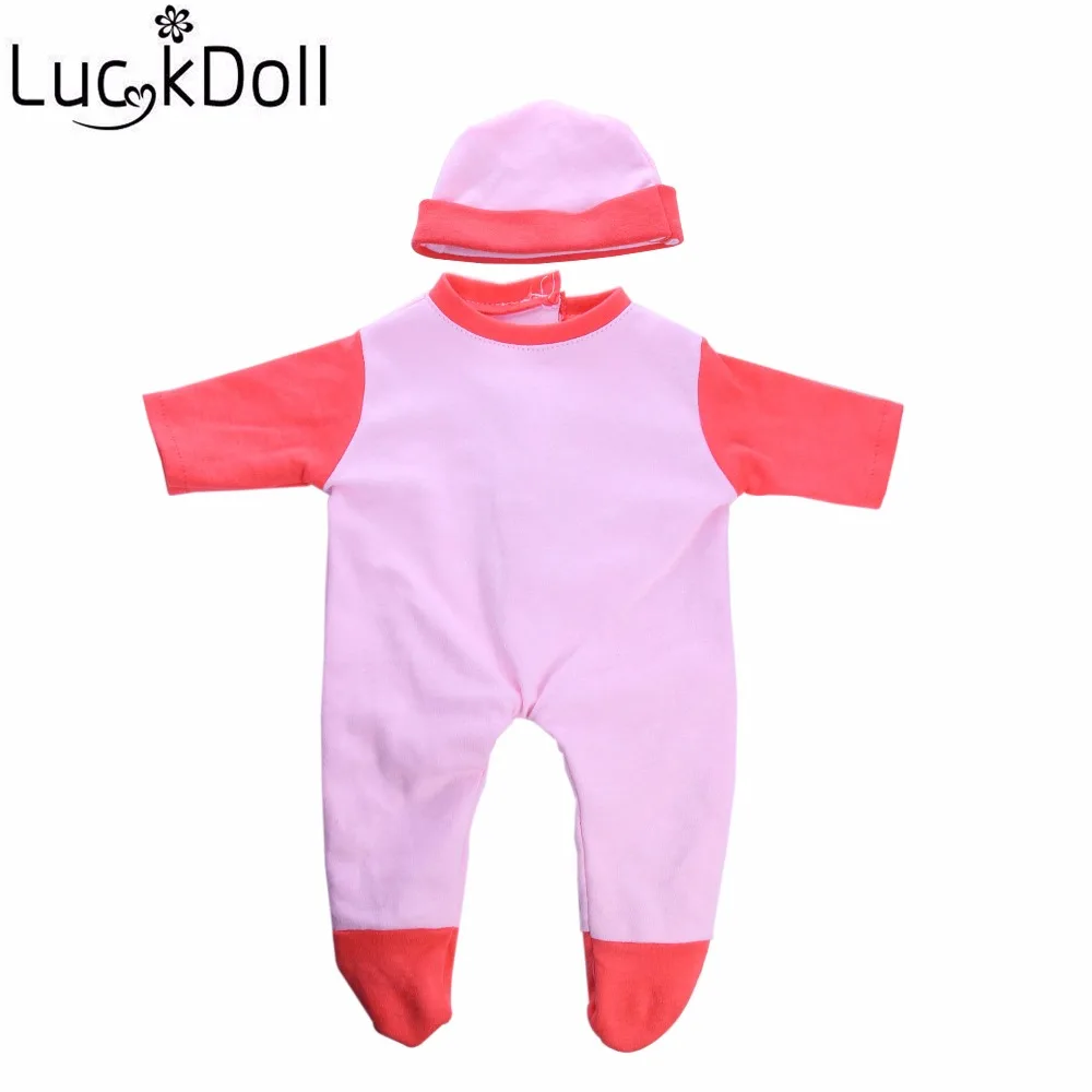 LUCKDOLL7Sets различных стилей пижамы подходят 18 дюймов Американский 43 см BabyDoll одежда аксессуары, игрушки для девочек, поколение, подарок
