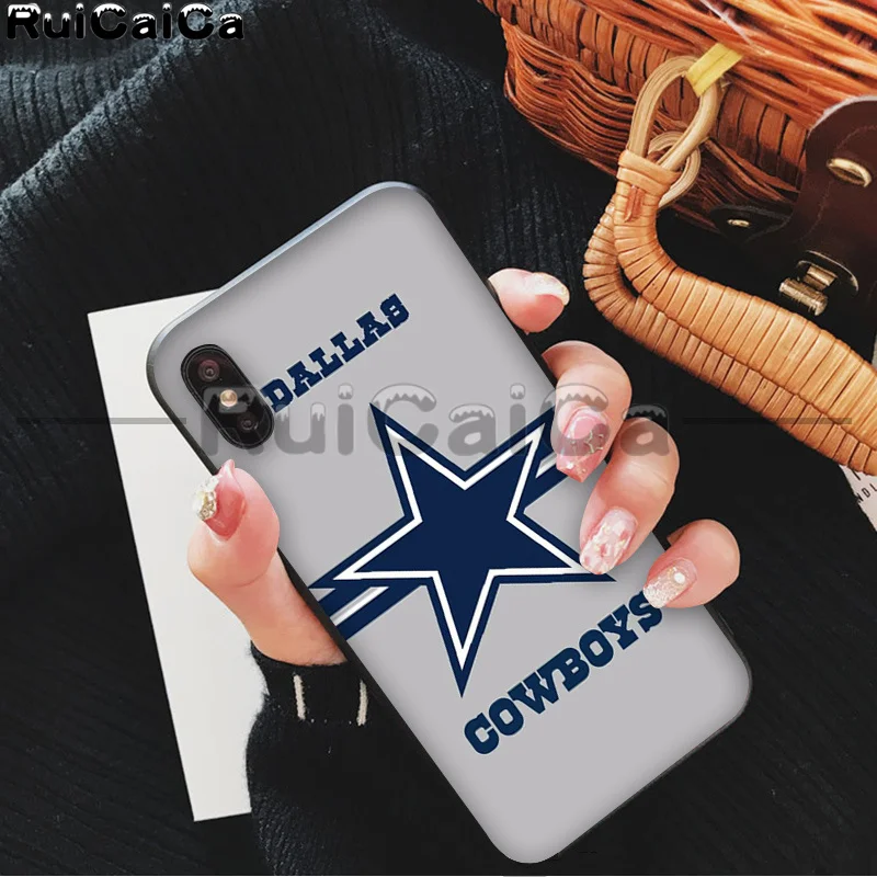 A2 RuiCaiCa dallas cowboys DIY красивые аксессуары для телефонов, чехол для iPhone X XS MAX 6 6S 7 7plus 8 8Plus 5 5S XR - Цвет: A2