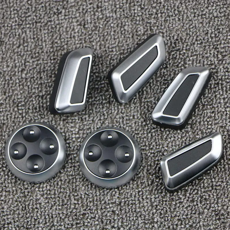 A Set 6 шт. ручка регулировки сиденья переключатель для VW Jetta MK5 GTI Passat B7 CC Tiguan для Audi Q3 Q5 A3 A4 A5 A7 - Цвет: A Set