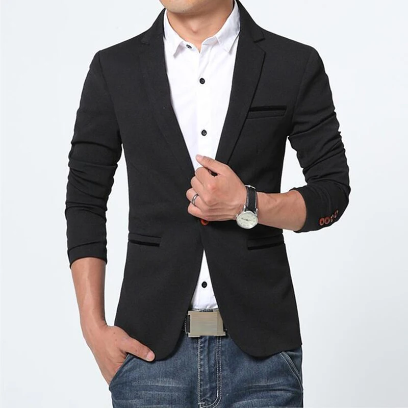 Мужская куртка Новые Модные slim fit осенне весенние куртки jaqueta masculina на каждый день