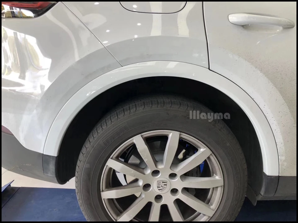 Расширенный фронтальный брови для Cayenne 3,0 T год Cayenne обновления от низкой до высокой Черный колеса бровей(не подходят S& turbo