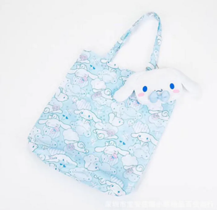 D Милый мультфильм Cinnamoroll My Meloday Складная многоразовая сумка для покупок вместительная Экологичная сумка складная сумка для покупок сумки для продуктов - Цвет: D