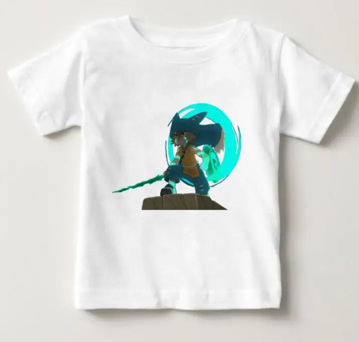 White childreT-shirt Лидер продаж года, модная футболка с изображением игры «wakfu» детские летние топы с короткими рукавами, футболка детская футболка с персонажами из мультфильмов футболки для мальчиков и девочек, NN - Цвет: White childreT-shirt