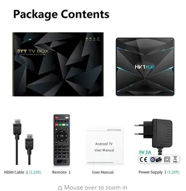 HK1 играть ТВ коробка 5 шт. Android 9,0 Amlogic S905 X2 2/4 GB DDR3 16/32/64 GB Max USB3.0 Wi-Fi Поддержка 4 K H.265 Media Player