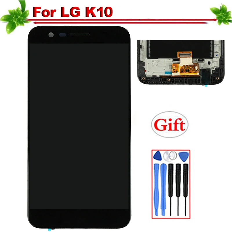 Для LG K10 K420N K410 K430 K430DS ЖК дисплей Дисплей с рамкой Сенсорный экран дигитайзер для