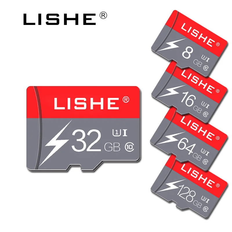 Красный 32 ГБ micro sd tf карта 64 ГБ 16 ГБ 8 ГБ tarjeta micro sd карта памяти 128 ГБ mikro sd для смартфона sd-карта отправка с коробкой