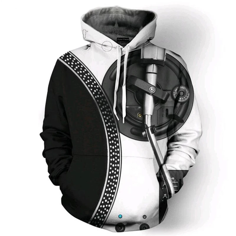 

2018 New FASHION MEN WOMEN Mechanical black white cool 3D print Hoodie Sweatshirts Pullovers Autumn Tracksuit Loose Thin Hoody