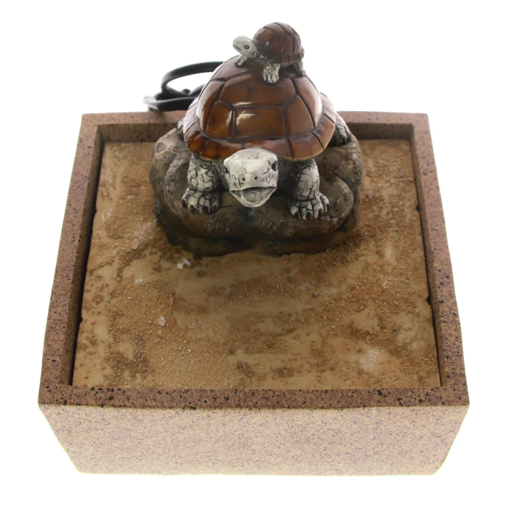 Многослойный Электрический фонтан для воды настольное украшение в виде черепахи