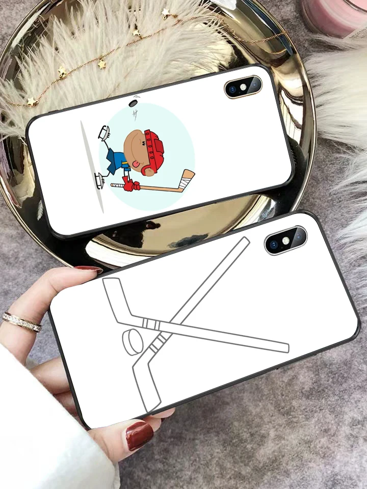 T hockey sport Силиконовый чехол для iPhone 5 5S 6 6S Plus 7 8 11 Pro X XS Max XR|Бамперы| |
