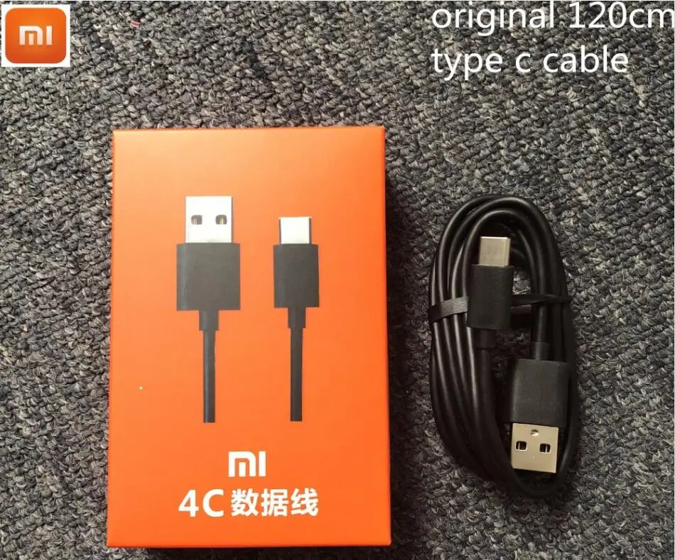 Black Cable and box Кабель Xiao mi usb type C для быстрой зарядки и передачи данных для mi 9 SE 8 8SE 6 6X5 A3 Note 2 3 mi x 2s Max3 Red mi Note 8 7 K20 Pro - Цвет: Black Cable and box