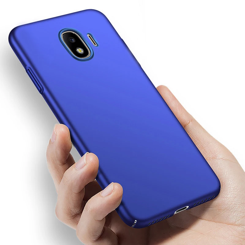 YonLinTan Coque чехол для samsung galaxy J4 J 4 Жесткий ПК на роскошный простой, матовый Защитная задняя панель для телефона Etui