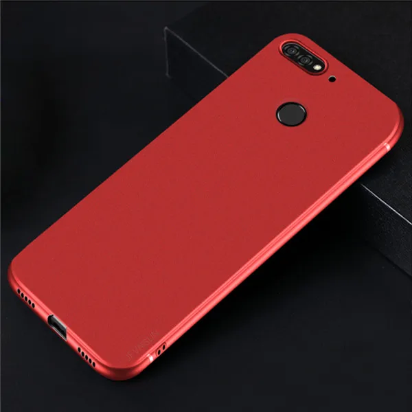 red Чехол huawei honor 7C для honor 7C 5," aum-l41 чехол s Матовый Мягкий силиконовый защитный чехол для huawei honor 7C 7 C aum l41 чехол - Цвет: red