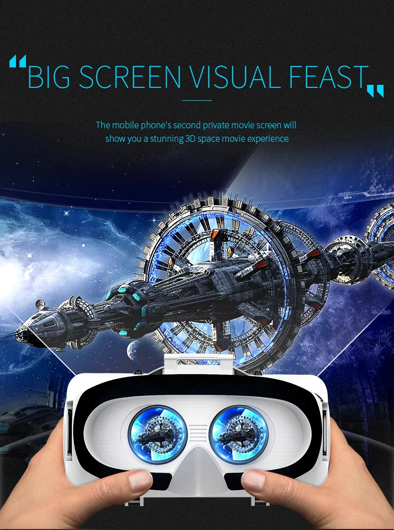 VR Shinecon G06E 3 D шлем 3D гарнитура Очки виртуальной реальности для iPhone Android смартфон Viar Набор очков