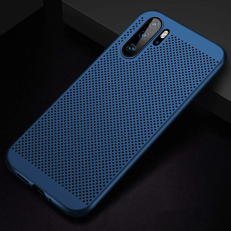 Синий Роскошный Жесткий чехол для huawei P Smart Y7 Prime Y6 Pro P30 P20 Pro P10 P30 Lite Ультратонкий чехол - Цвет: Синий