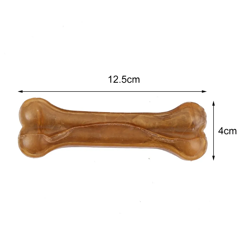 Pet Dog Toy Supplies Chews Toys Leather Cowhide Bone Molar Teeth Clean Stick Food Treats Dogs Bones for Puppy Accessories