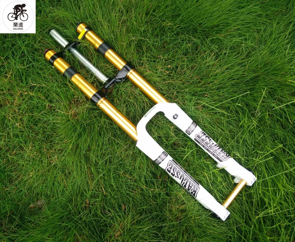 Велосипедная подвеска Kalosse 26 дюймов цилиндрический вал ступицы 110*20 мм вилка для