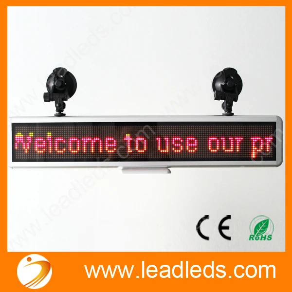 Перезаряжаемый СВЕТОДИОДНЫЙ знак автомобиля пиксель 16*128 Rgy программируемый