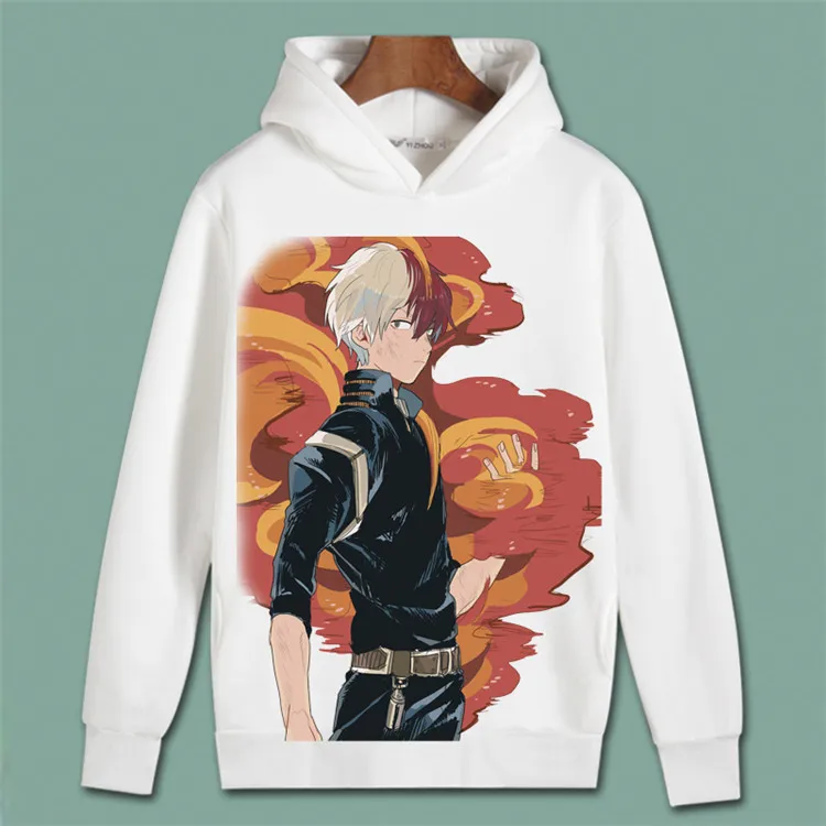 Style 24 Толстовки с капюшоном для косплея Todoroki Shoto, толстовки с капюшоном из флиса, школьная форма - Цвет: Style 24
