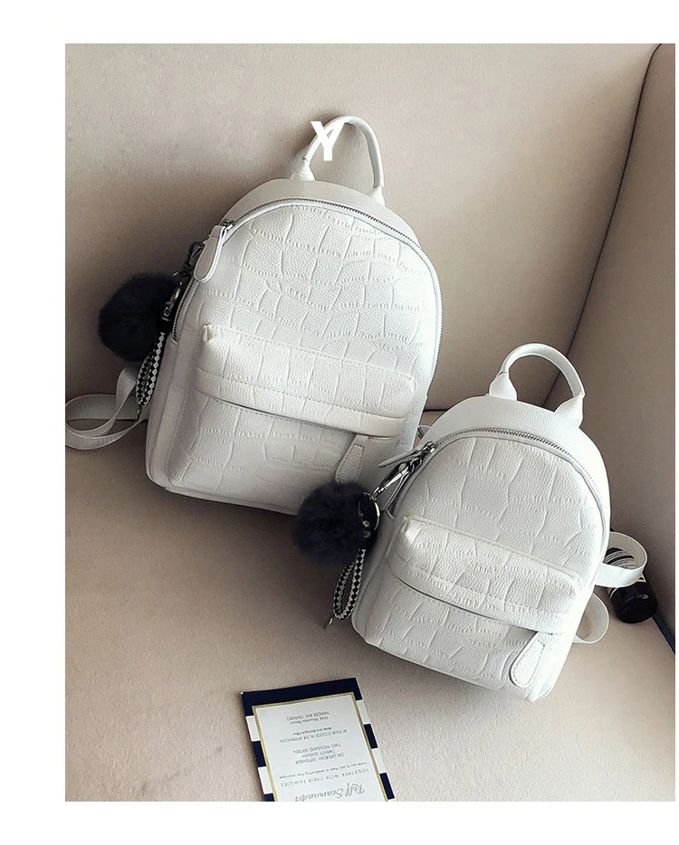 Wobag женский белый рюкзак женская мода черный рюкзак Мини рюкзаки для женщин pu кожаный милый рюкзак маленький рюкзак