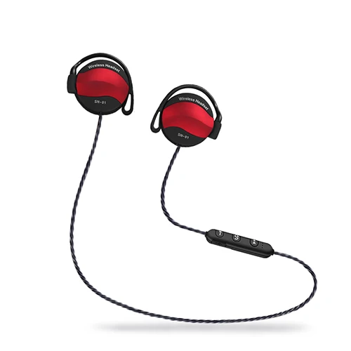 Красный SHINI SN беспроводные наушники Bluetooth наушники Fone de ouvido для телефона с шейным ремешком Ecouteur Auriculares Bluetooth гарнитура V4.1 - Цвет: Красный