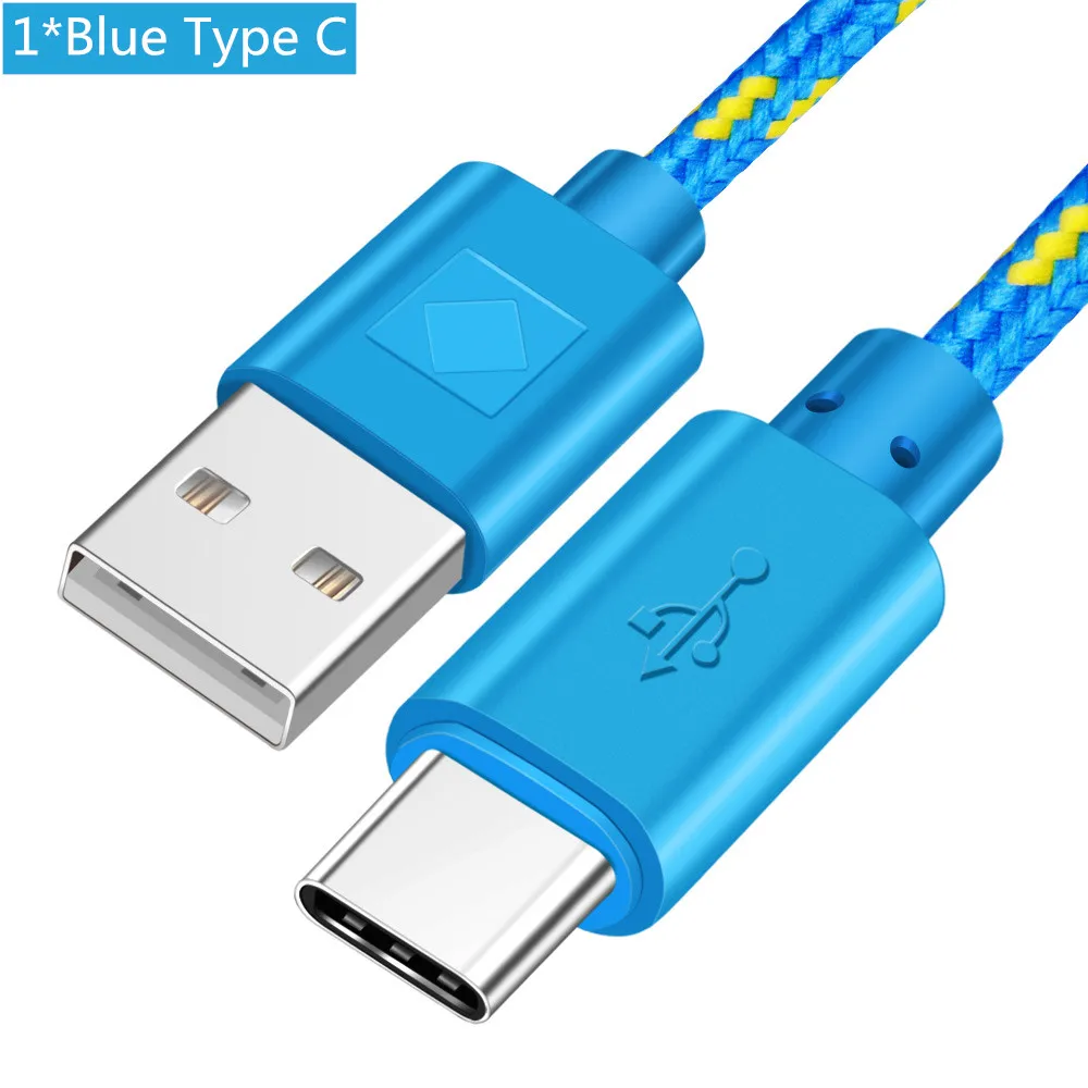 Кабель Micro usb type-C ROMICHW 1 м 2 м 3 м нейлоновый кабель для быстрой зарядки для samsung Xiaomi huawei LG Android Micro usb type-C USB шнур