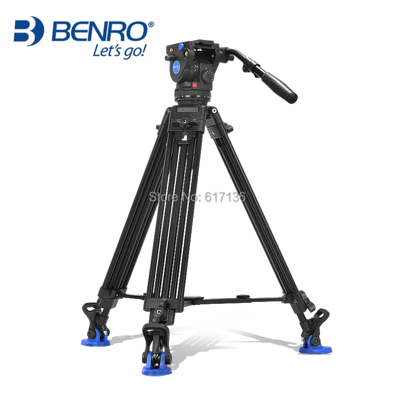 Benro BV6 видео штатив профессиональный Auminium тренога для камеры BV6 видео головка QR13 пластина сумка для переноски DHL