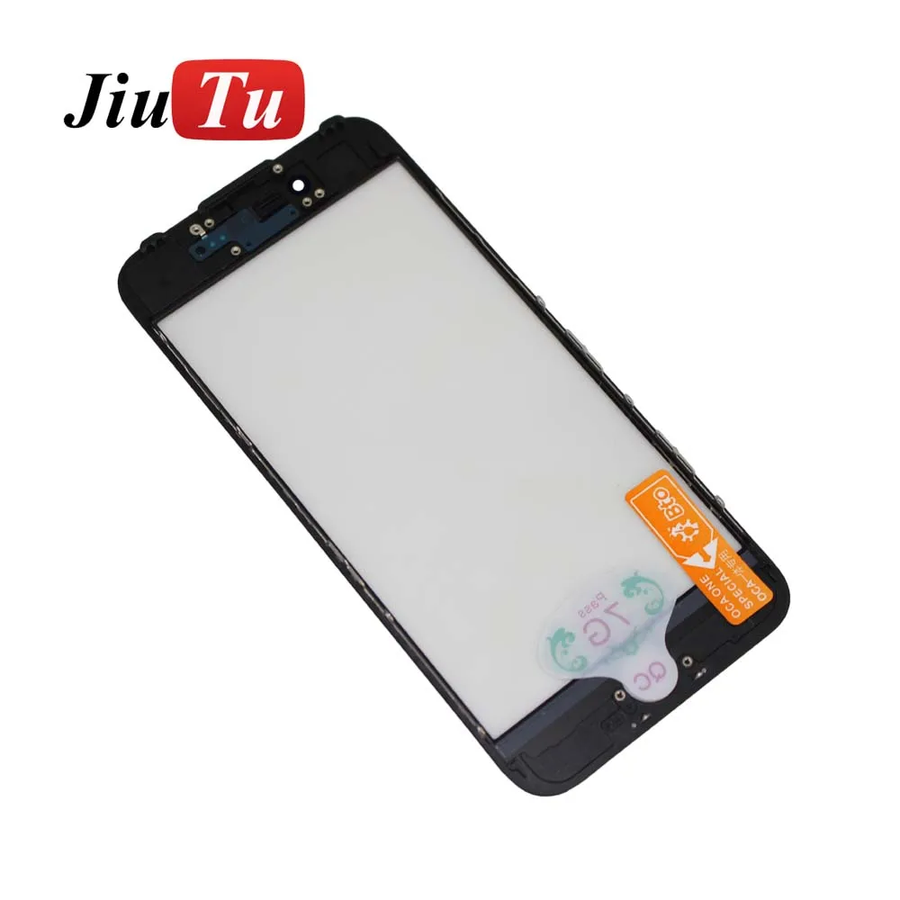 Холодной Пресс спереди Стекло + рамка ОСА для iPhone 6 до 8 плюс внешний с рамкой кадра