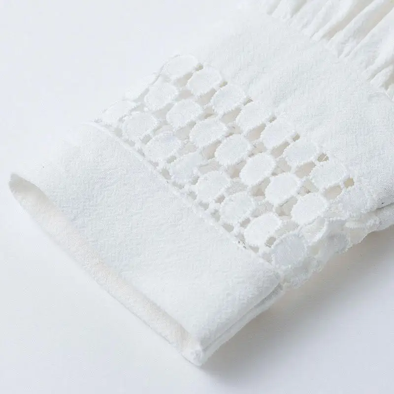 Куркума длинное платье с рукавом фонариком 2019 новое для офиса женское белое