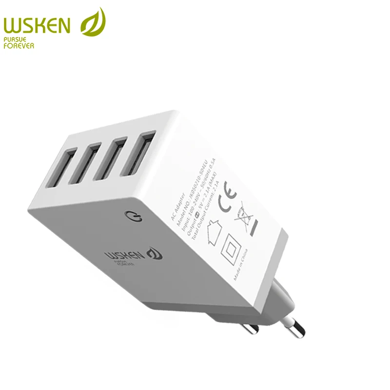 

Зарядное устройство WSKEN с 4 USB-портами, 2,1 А