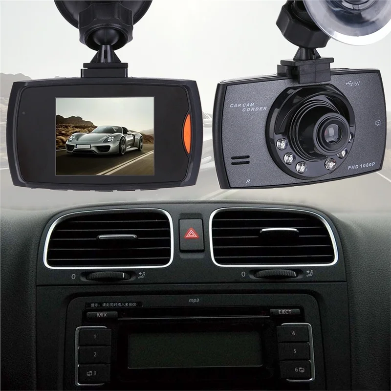 Черный WIIYII автомобильный 1080P 2,2 дюймов широкий угол 170 градусов HD DVR Автомобильная камера видеорегистратор видео g-сенсор ночное видение ЖК-дисплей - Название цвета: Черный