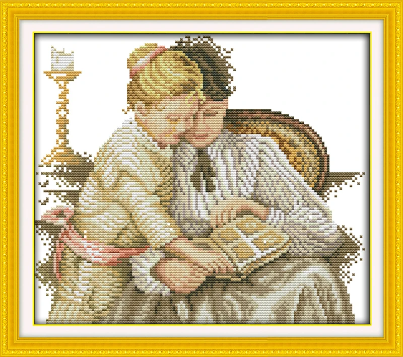 Набор для вышивки крестиком на холсте мама и дочь|decorating painting walls|painting projectordecorative