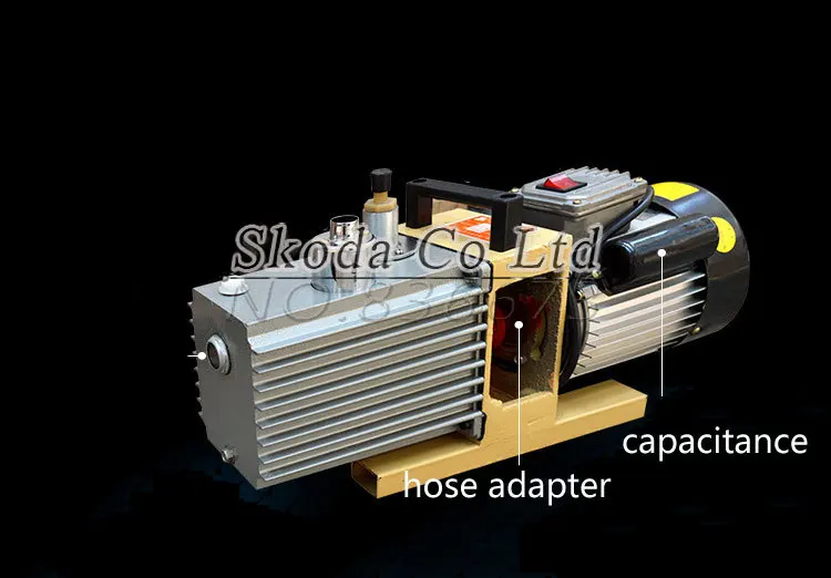 Прямой двухступенчатый поворотный воздушный вакуумный насос с лопастями